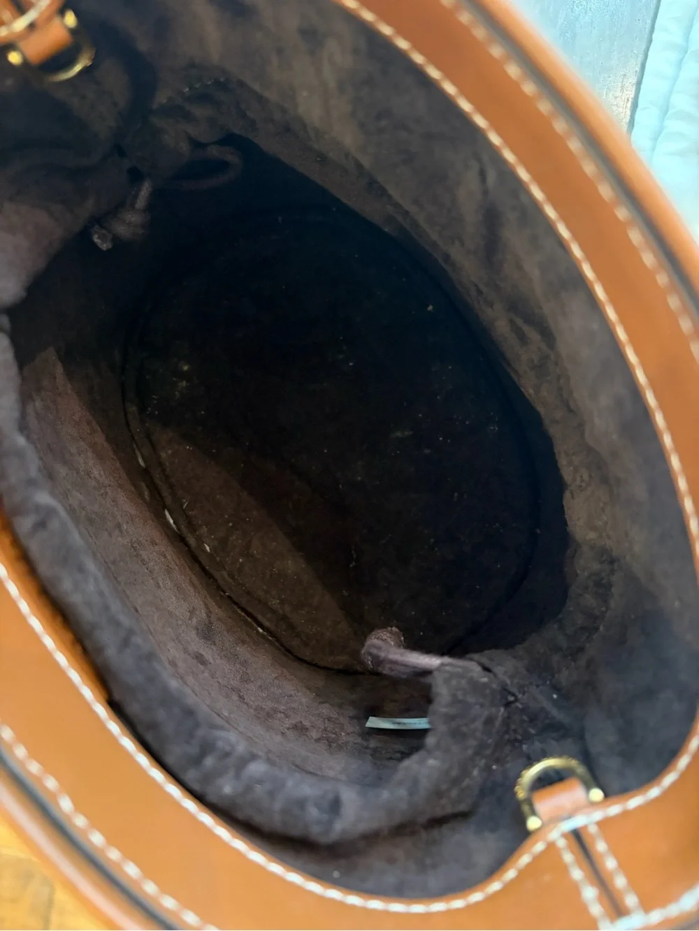 STAUD Bissett Leather-Trimmed Canvas Bucket Bag - Picture 5 of 9